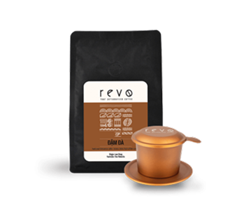 Изображение комплекта коричневой упаковки кофе