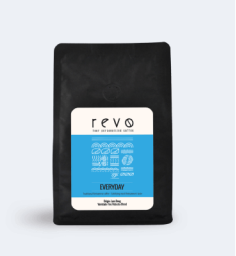 Изображение голубого пакета кофе